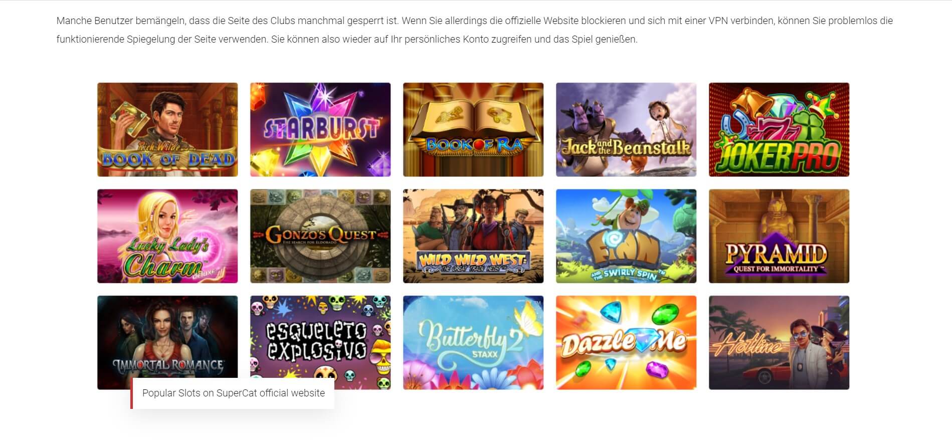 supercat casino slots