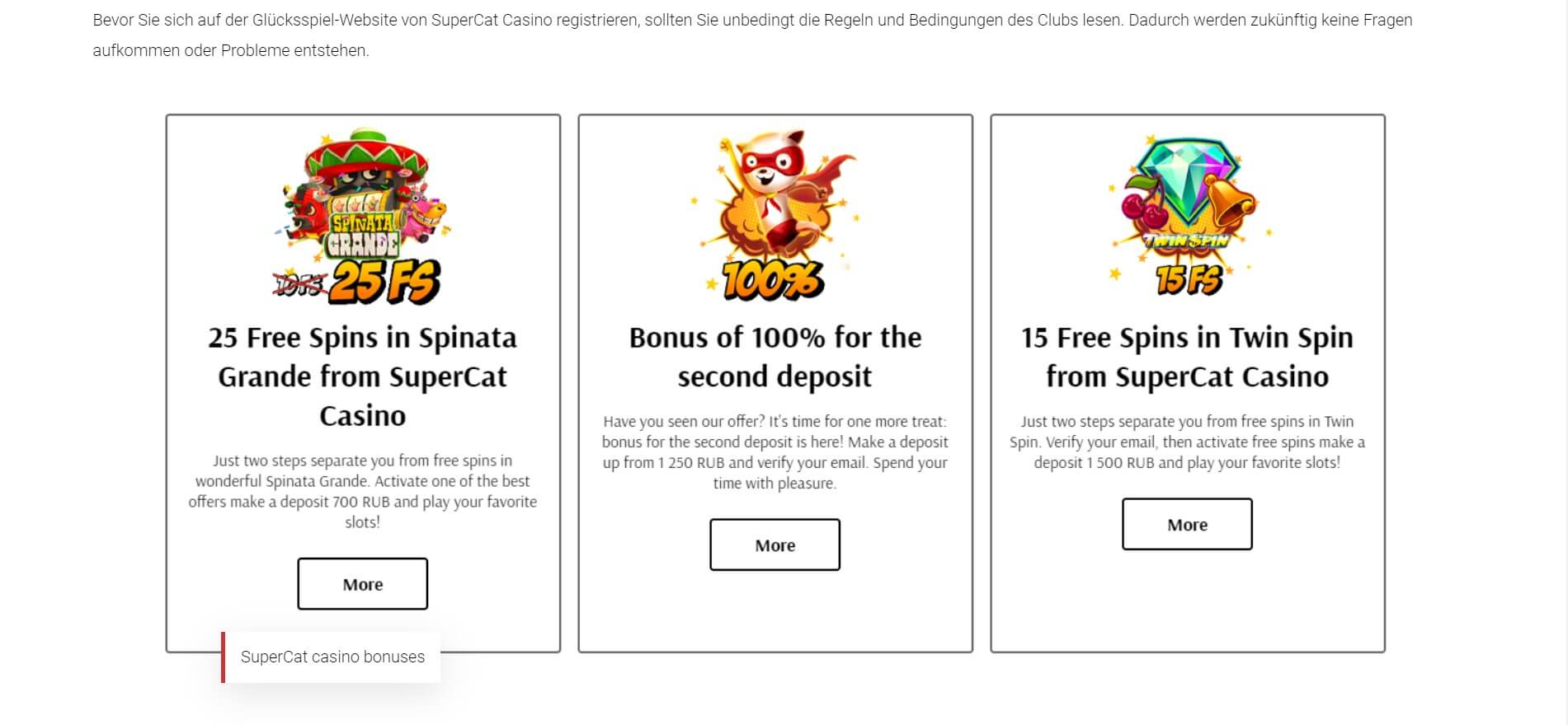 supercat casino aktionen