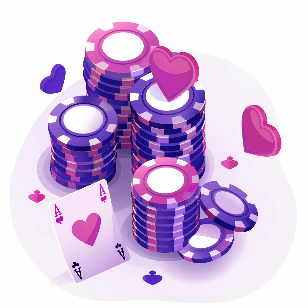 Das Bild mit Casino Chips